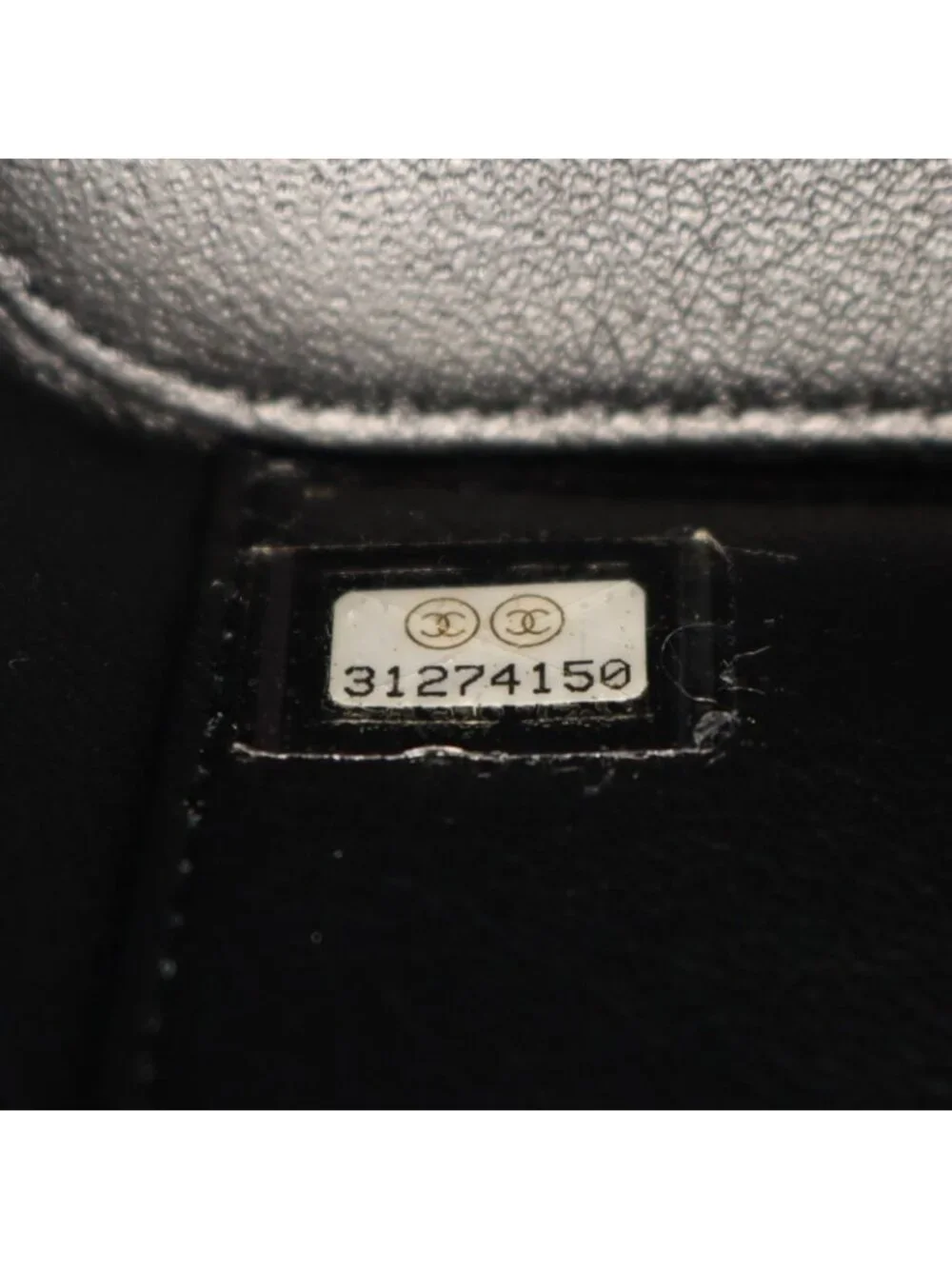 Chanel Shoulder Bag Quilted Vanity Black Caviar Leather 2-Way Chain